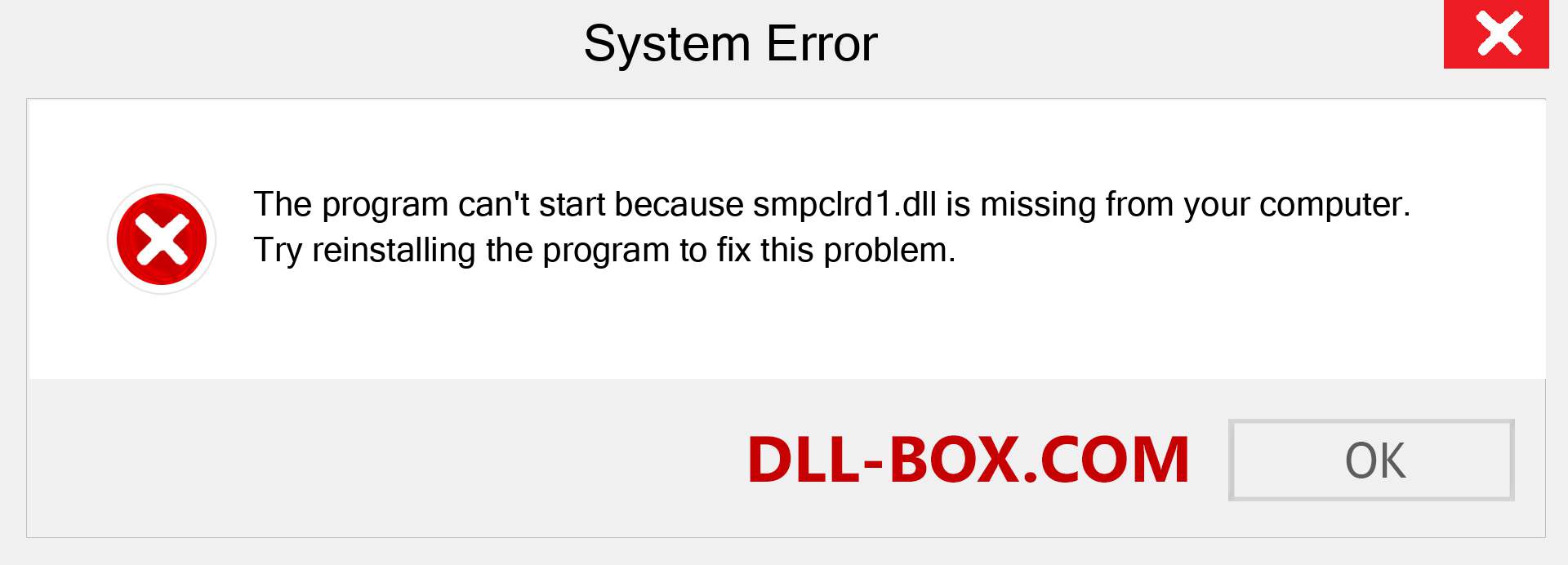  smpclrd1.dll file is missing?. Download for Windows 7, 8, 10 - Fix  smpclrd1 dll Missing Error on Windows, photos, images